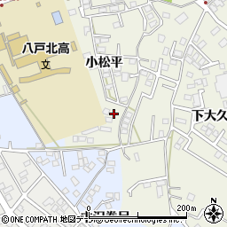 青森県八戸市大久保小松平35周辺の地図