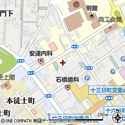 青森県八戸市馬場町14周辺の地図