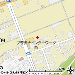 青森県八戸市長苗代化石周辺の地図