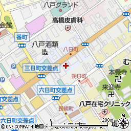 岩手銀行八戸営業部 ＡＴＭ周辺の地図