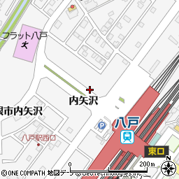 青森県八戸市尻内町内矢沢26-3周辺の地図