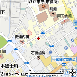 青森県八戸市馬場町13周辺の地図