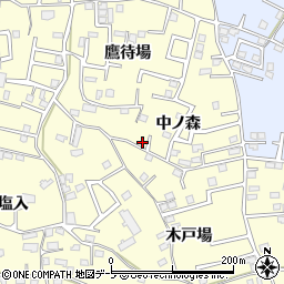青森県八戸市新井田中ノ森1-1周辺の地図
