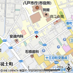 青森県八戸市馬場町11周辺の地図