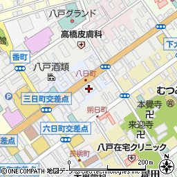 みちのく銀行八戸中央支店周辺の地図