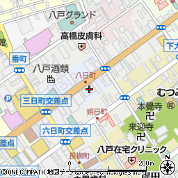 みちのく銀行八戸中央支店周辺の地図