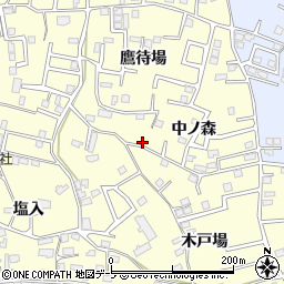 青森県八戸市新井田中ノ森1周辺の地図