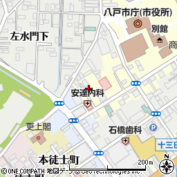 青森県八戸市馬場町1周辺の地図