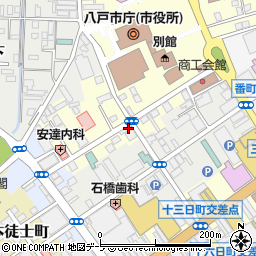 青森県八戸市馬場町12周辺の地図