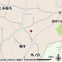 青森県八戸市豊崎町咽平周辺の地図