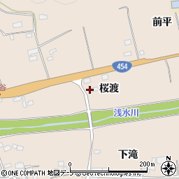青森県八戸市豊崎町桜渡7周辺の地図