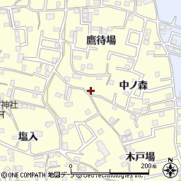 青森県八戸市新井田中ノ森1-4周辺の地図