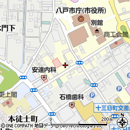 青森県八戸市馬場町3周辺の地図