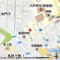 青森県八戸市馬場町2周辺の地図