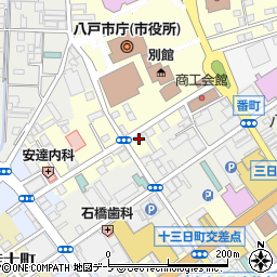 青森県八戸市馬場町10周辺の地図