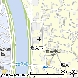 青森県八戸市新井田塩入下4周辺の地図