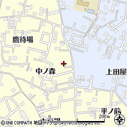 青森県八戸市新井田中ノ森周辺の地図