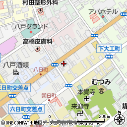 北日本銀行八戸支店周辺の地図