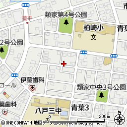 青森県八戸市青葉周辺の地図