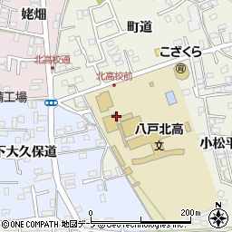 青森県八戸市大久保町道8周辺の地図