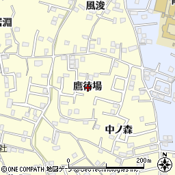 青森県八戸市新井田鷹待場周辺の地図