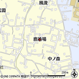 青森県八戸市新井田（鷹待場）周辺の地図