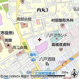 青森県八戸市堀端町周辺の地図