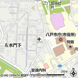 青森県八戸市売市（右水門下）周辺の地図