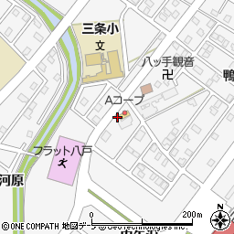 青森県八戸市尻内町内矢沢2-1周辺の地図
