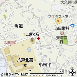 青森県八戸市大久保町道5周辺の地図