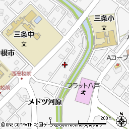 青森県八戸市尻内町メドツ河原11周辺の地図