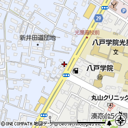 青森県八戸市湊町新井田道30-16周辺の地図