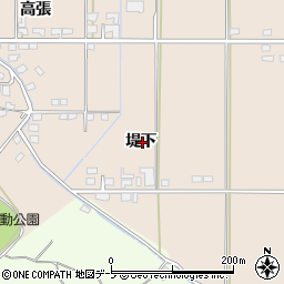 青森県八戸市豊崎町堤下周辺の地図