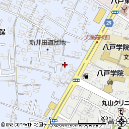 青森県八戸市湊町新井田道30-10周辺の地図