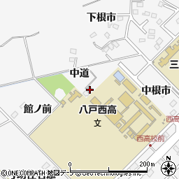 青森県八戸市尻内町中道29周辺の地図