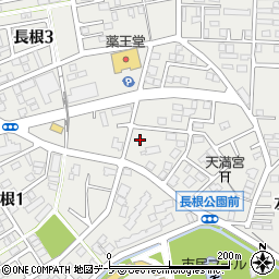 青森県八戸市売市長根周辺の地図