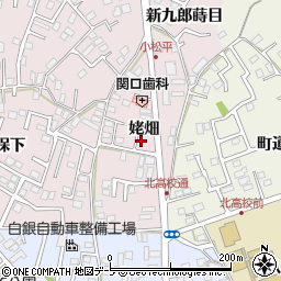 青森県八戸市白銀町姥畑周辺の地図