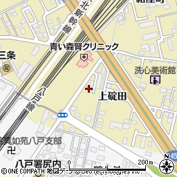 青森県八戸市長苗代上碇田周辺の地図