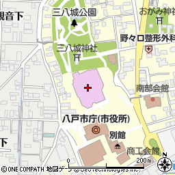 八戸市庁　環境部環境政策課資源リサイクルグループ周辺の地図