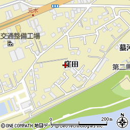 青森県八戸市長苗代窪田周辺の地図
