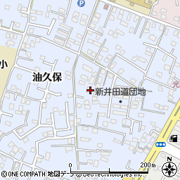 青森県八戸市湊町新井田道25-2周辺の地図