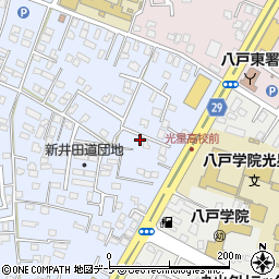 青森県八戸市湊町新井田道16-12周辺の地図