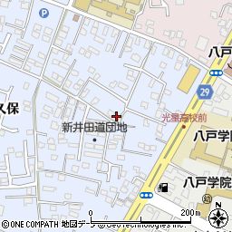 青森県八戸市湊町新井田道18-3周辺の地図