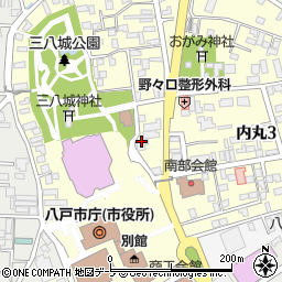 セブンイレブン八戸市庁前店周辺の地図