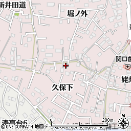 青森県八戸市白銀町久保下10周辺の地図