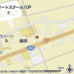 ローソン八戸長苗代前田店周辺の地図