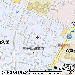 青森県八戸市湊町新井田道18-32周辺の地図
