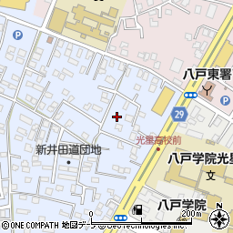 青森県八戸市湊町新井田道17周辺の地図