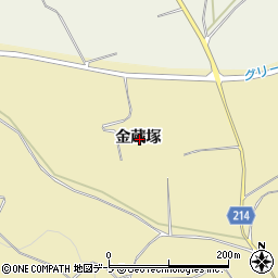 青森県三戸郡五戸町豊間内金蔵塚周辺の地図