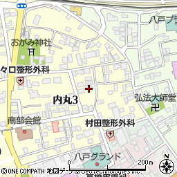 青森県八戸市内丸3丁目周辺の地図